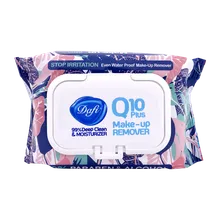 دستمال مرطوب پاک کننده آرایش کیوتن پلاس ضد حساسیت دافی | Dafi Q10 Plus Make Up Remover ( stop irritation)