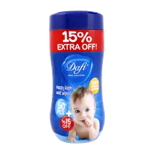 دستمال مرطوب سوختگی پای کودک دافی 50 عددی | Nappy Rash Wet Wipes - Dafi