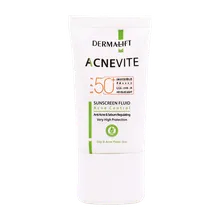 فلوئید ضد آفتاب SPF50 آکنویت درمالیفت پوست چرب | Anti Acne & Sebum Regulating Sunscreen Fluid - Dermalift