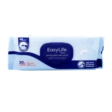 دستمال مرطوب جایگزین استحمام ایزی لایف | Easy Life Bath Wipes 48 Pieces