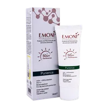 ضد آفتاب فلوئید SPF50 پیورینس امونی پوست چرب | Emoni Purience Fluid Sunscreen Cream SPF50 