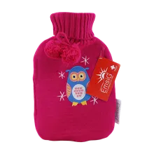 کیسه آب گرم امسیگ مدل HB204 Plus بافتنی جغد | Hot Water Bottle HB204 Plus Red - EMSIG