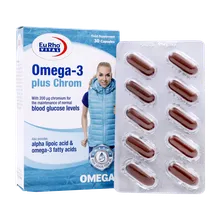 کپسول امگا 3 پلاس کروم یوروویتال | Eurho Vital Omega 3 Plus Chrom 30 Caps