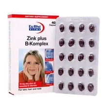 کپسول زینک پلاس ب کمپلکس یوروویتال 60 عددی | Eurho vital Zinc Plus Capsule 5mg