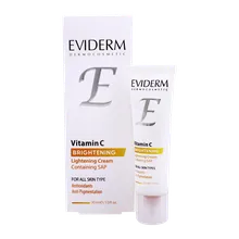 کرم روشن کننده پوست ویتامین سی اویدرم | Vitamin C Lightening Cream Containing SAP - EVIDERM