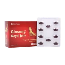 کپسول رویال ژلی و جینسینگ اکسیر فارم | Exir Farm Ginseng Royal Jelly 30 Soft Gelatin Capsules