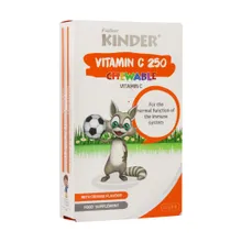 قرص جویدنی ویتامین سی 250 فیشر کیندر | Vitamin C Chewable Tablet - Fisher Kinder