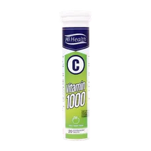 قرص جوشان ویتامین سی 1000 های هلث 20 عددی | Vitamin C 1000 Effervescent Tablet 20 Count - Hi Health