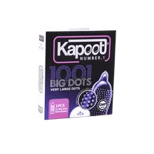 کاندوم خاردار بیگ داتس کاپوت 3 عددی | 1001 Big Dots 3 Pcs - Kapoot 