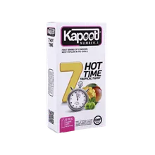 کاندوم تاخیری 7 Hot Time کاپوت 12 عددی | Hot Time Tropical Twist 12 Pcs Condoms - Kapoot