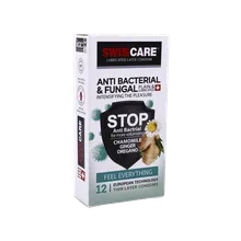 کاندوم ضد قارچ و آنتی باکتریال سوئیس کر 12 عددی | Anti Bacterial & Fungal 12 Pieces Condom - Swiss Care