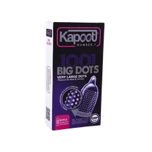 کاندوم خاردار بیگ داتس کاپوت 10 عددی | 1001 Big Dots 10 Pcs - Kapoot 