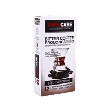 کاندوم خاردار تاخیری قهوه تلخ سوئیس کر 12 عددی | Bitter Coffee Prolong 12 Pieces Condom - Swiss Care