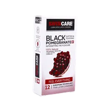 کاندوم انار سیاه سوئیس کر 12 عددی | Black Pomegranate 12 Pieces Condom - Swiss Care