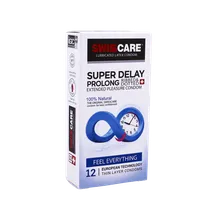 کاندوم فوق تاخیری سوئیس کر 12 عددی | Super Delay Prolong 12 Pieces Condom - Swiss Care