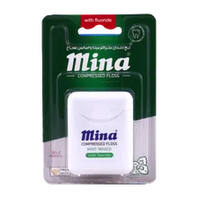 نخ دندان متراکم مینا نعنایی | Mina Waxed Dental Floss 50 m