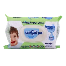 دستمال مرطوب کودک ایزوتونیک مولفیکس | Fresh Clean Isotonic Water Wet Wipe with Baby Lotion - Molfix