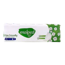 نوار بهداشتی مولپد خیلی بزرگ ضخیم پنبه ای | Maxi Soft Extra Large Sanitary Pad with Cotton Extract - Molped 
