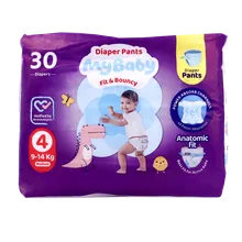 پوشک شورتی کانال دار سایز 4 مای بیبی | Diaper shorts with channels Size  4 - My Baby