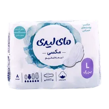 نوار بهداشتی مکسی نیمه ضخیم بزرگ پوست حساس مای لیدی | MY Lady Maxi Semi Thick Sanitary Napkin For Sensitive Skin 8 Pads
