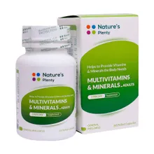 کپسول مولتی ویتامین مینرال بزرگسالان نیچرز پلنتی 60 عدد | Natures Plenty Multivitamin and Mineral-Adult  60 capsules