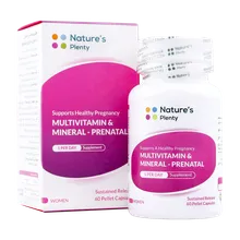 کپسول مولتی ویتامین و مینرال بارداری و شیردهی نیچرز پلنتی | Natures Plenty Prenatal Multivitamin And Mineral Capsules