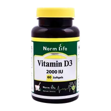 کپسول ویتامین D3 2000 نورم لایف | Norm Life Vitamin D3 2000 IU