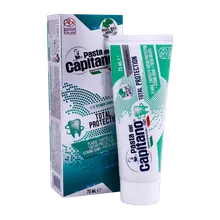 خمیر دندان پاستا دل کاپیتانو محافظ کامل | Total Protection Toothpaste With Bio Mint - Pasta Del Capitano