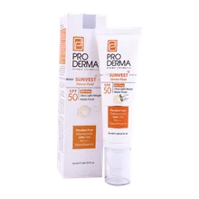 فلوئید ضد آفتاب فاقد چربی SPF50 سان وست پرودرما | Pro Derma Sunvest Sunscreen Dermo Fluid Oil Free SPF50