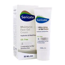 ژل کرم مرطوب کننده صورت پوست چرب سری کیت | Moisturizing Face Gel-cream for Combination to Oily Skin - Sericate 