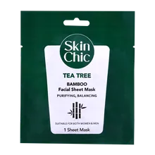 ماسک صورت درخت چای و بامبو اسکین شیک | Skin Chic Tea Tree And Bamboo Facial Sheet Mask