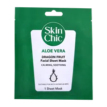 ماسک صورت ورقه ای آلوئه ورا اسکین شیک | Skin Chic Aloe Vera And Dragon Fruit Facial Sheet Mask