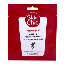 ماسک ورقه ای ویتامین ای و انگور اسکین شیک | Skin Chic Vitamin E And Grapes Facial Sheet Mask
