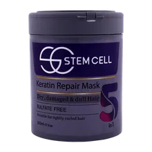 ماسک مو استم سل موهای خشک و آسیب دیده 5 در 1 | 5 In 1 Keratin Repair Mask  For Dry And Damaged Hair - Stem Cell