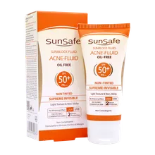 فلوئید ضد آفتاب فاقد چربی SPF50 سان سیف | SunSaf Acne-Fluid Sunblock spf50  50 Ml