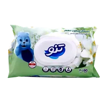 دستمال مرطوب وانیل تنو 60 عددی | Multi-purpose Vanilla-perfumed Wet Wipe - Teno
