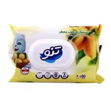 دستمال مرطوب لیمو تنو 60 عددی | Multi-purpose Lemon-perfumed Wet Wipe - Teno