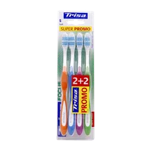 مسواک تریزا فوکوس پروکلین نرم چهارتایی | Focus Pro Clean 2+2 Soft Toothbrush - Trisa