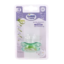 پستانک دو طرفه ارتودنسی وی کر از 3 ماهگی کد P145 | Wee Care Bilateral Orthodontic Pacifier +3months