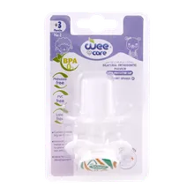 پستانک دو طرفه ارتودنسی درپوش دار وی کر از 3 ماهگی کد P147 | Wee Care Bilateral Orthodontic Pacifier With Protector Cap
