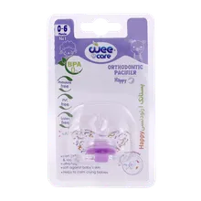 پستانک ارتودنسی Happy وی کر از بدو تولد کد P115 | Wee Care Orthodontic Pacifier Happy 0-6 months code p115