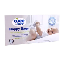 کیسه بهداشتی معطر پوشک نوزاد وی کر جعبه 24 عددی  | Wee Care Fragranced Sanitary Nappy Bags 24pcs