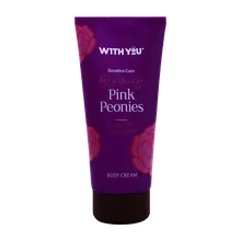 کرم مرطوب کننده بدن گل پیونی ویت یو | Body Cream Enriched with Peony Extract - With You 