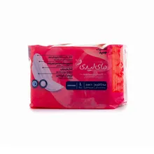 نوار بهداشتی کلاسیک ضخیم سه تا شده بزرگ با لایه رویی مشبک به نرمی پنبه مای لیدی | Large Classic Thick 3-fold Sanitary Pad with Perforated Cotton-like Top Sheet - My Lady