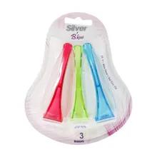 خودتراش بیکینی یک لبه سیلور 3 عددی | B'kini Single Blade 3-razors Pack - Silver