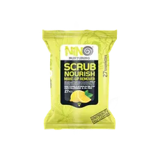 دستمال مرطوب پاک کننده آرایش نینو لیمویی | Scrub Nourish Make-Up Remover - Nino
