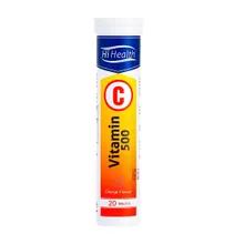 قرص جوشان ویتامین سی 500 های هلث | Vitamin C 500 mg Effervescent Tablet - Hi Health
