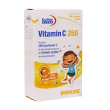 قرص جویدنی ویتامین سی 250 یوروویتال | Vitamin C 250 Chewable Tablet - Eurho Vital