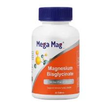 قرص منیزیم بیس گلایسینات مگا مگ 400 | Mega Mag Magnesium Bisglycinate  60 Tabs