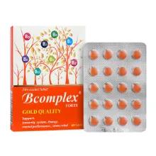 قرص ویتامین ب کمپلکس فورت مولتی نرمال | Gold Quality Vitamin Bcomplex Forte 60 Tablets